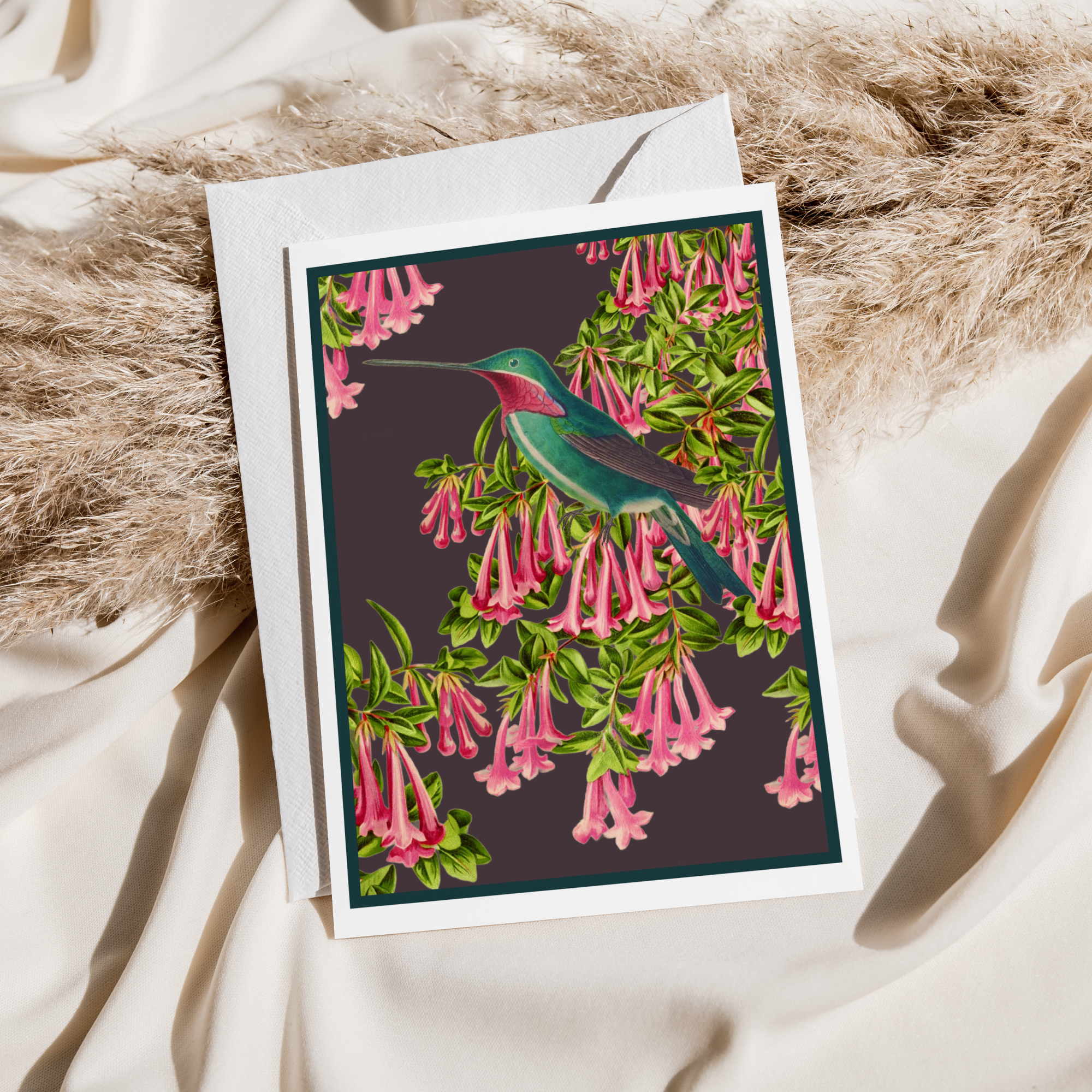 Vintage Hummingbird - Greeting Card