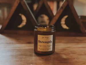 Strength - Shy Wolf Candle