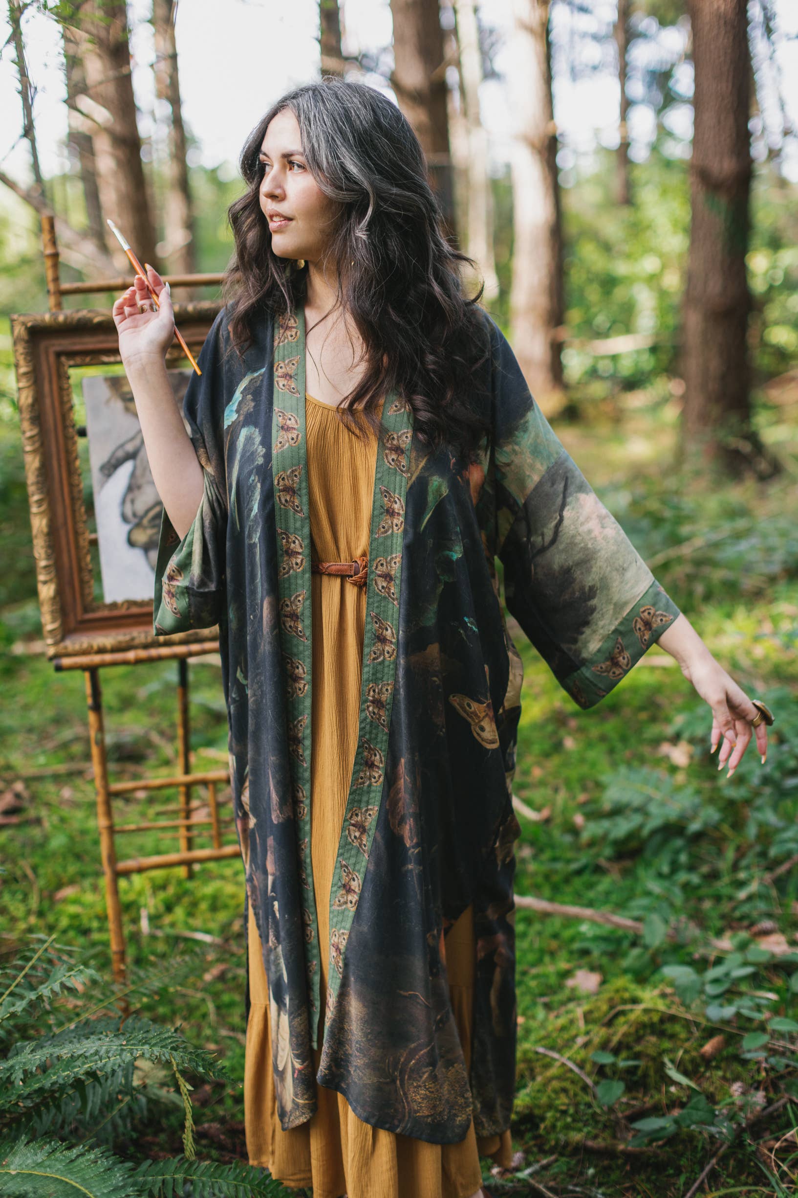 Market of Stars - Heartwork Artisan Bamboo Duster Kimono Robe