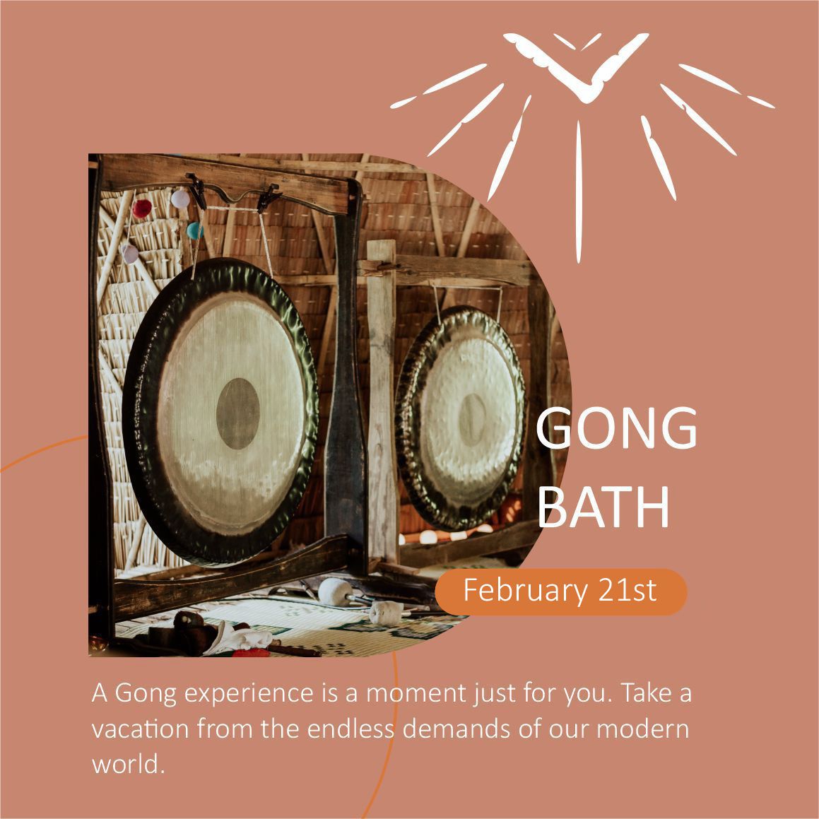 Deep Relaxation and Gong  - With Alicia - February 21st - PAY WHAT YOU CAN!