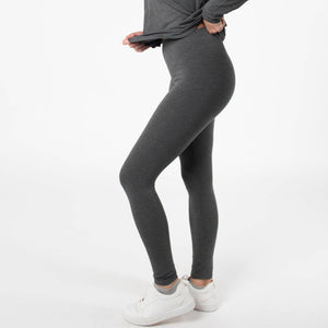 Bamboo Suri Leggings - Heather Charcoal