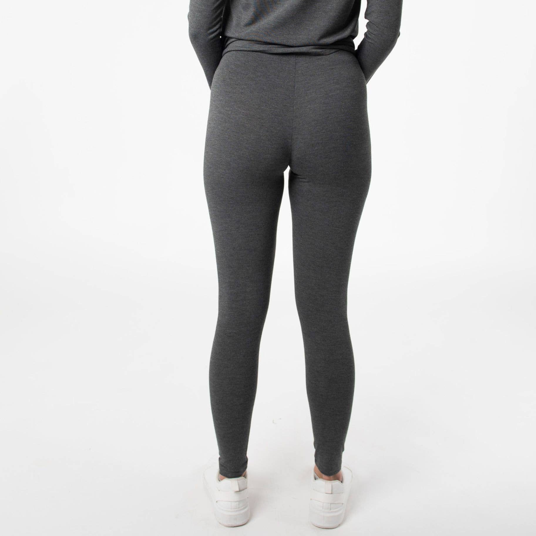 Bamboo Suri Leggings - Heather Charcoal