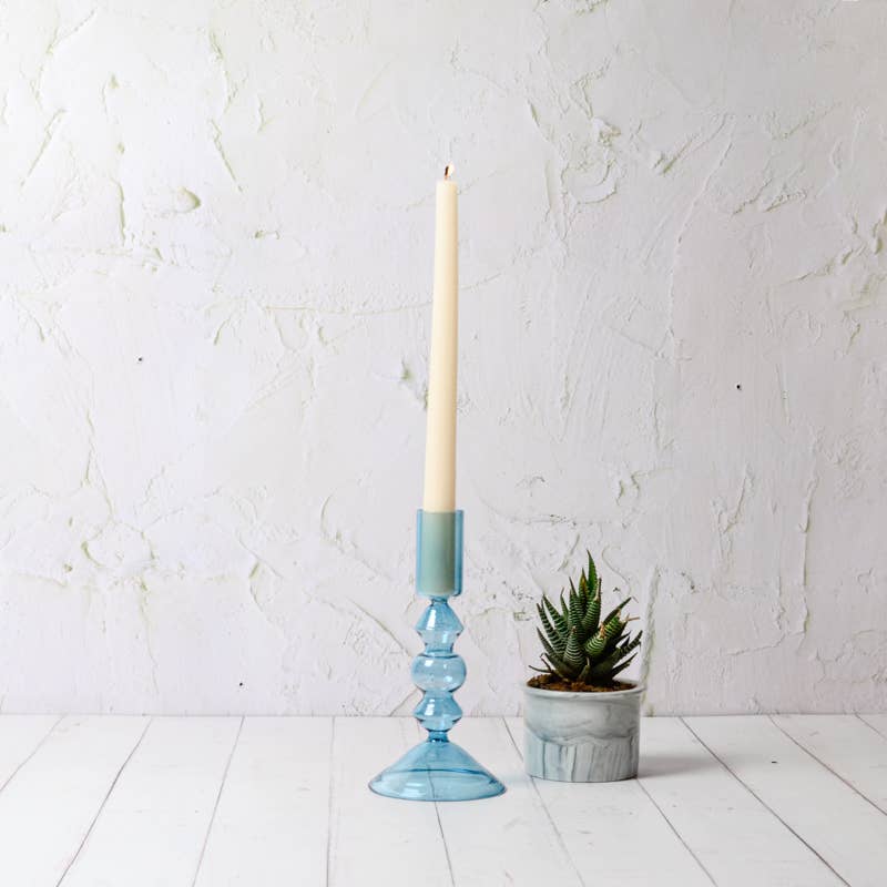 Wisteria Candleholder Blue S